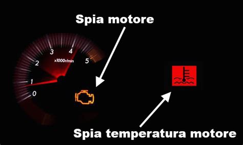 Spia controllo motore