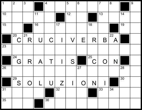 Un cruciverba completato con molte parole incrociate