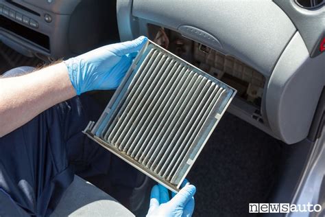 Schema di funzionamento del filtro abitacolo di un'auto