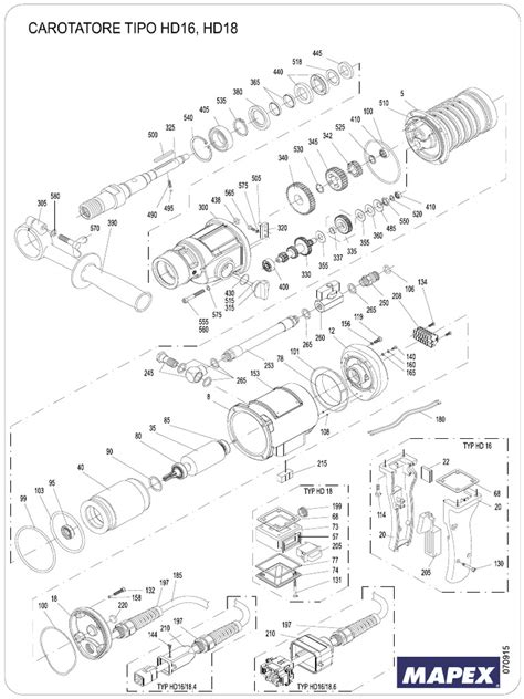 Esploso tecnico di una sospensione posteriore per mountain bike full suspension