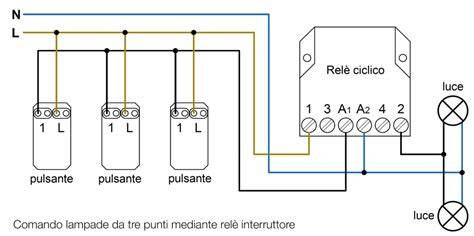 Schema elettrico di un sistema luci automatiche