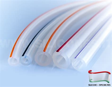 Tubi in silicone di diversi diametri tagliati su misura