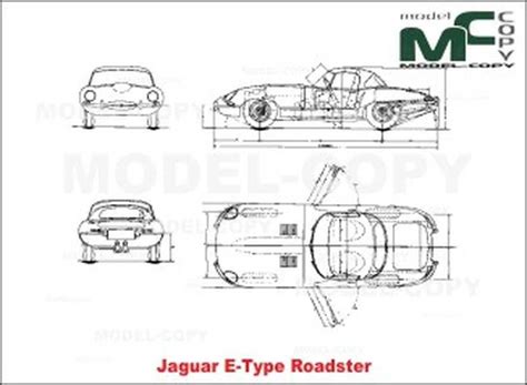 Disegno tecnico Jaguar E-Type