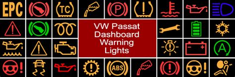 Volkswagen Passat B8 dashboard lights