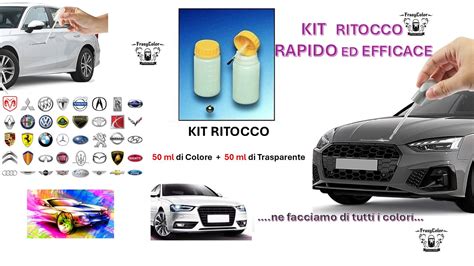 Componenti di un kit di ritocco auto