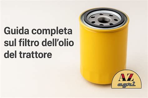Filtro dell'olio idraulico di un trattore