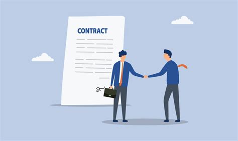 Illustrazione di un contratto di lavoro