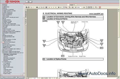 Toyota Yaris internal components diagram