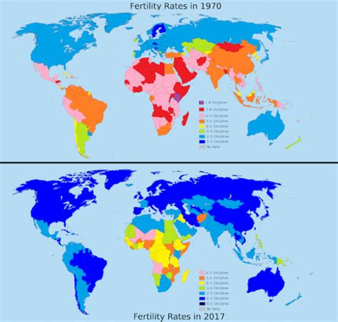 Grafico tassi di fertilità regionali