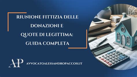 Diagramma che illustra la riunione fittizia del patrimonio ereditario