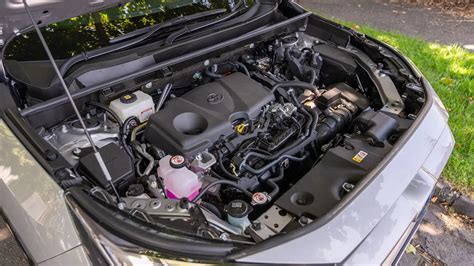 Toyota RAV4 engine bay with battery clearly visible