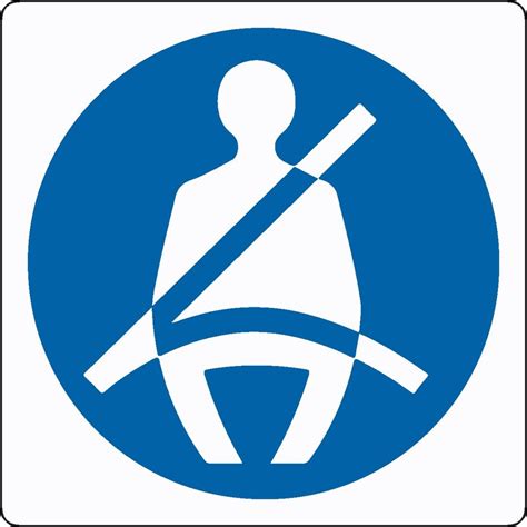 Simbolo cintura di sicurezza