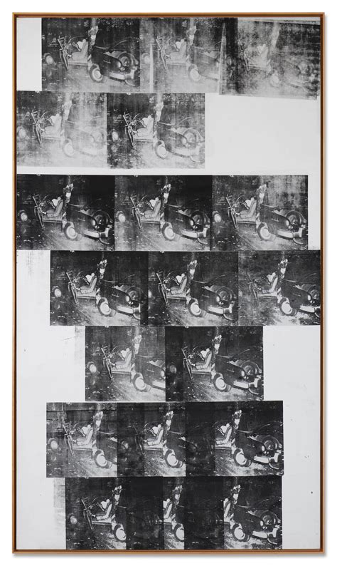 Andy Warhol, White Disaster (White Car Crash 19 Times)
