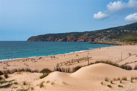 Panoramica delle dune e dell'oceano a Praia do Guincho