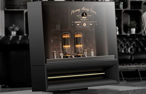 Jukebox moderno con schermo touch, in un ambiente contemporaneo