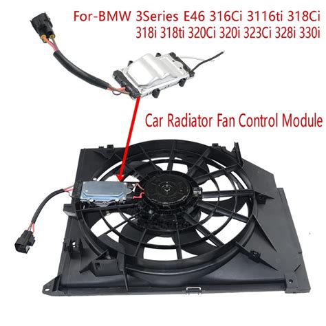 Dettaglio del cablaggio del modulo elettroventole BMW E46