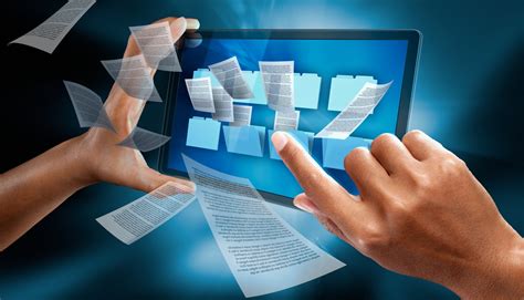 Documenti digitali su uno schermo