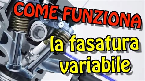 Schema esploso di un sistema di fasatura variabile con variatore di fase