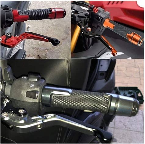 Manopole manubrio moto con leve freno e frizione