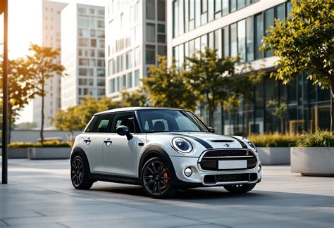 Mini Cooper 5 porte in un contesto urbano