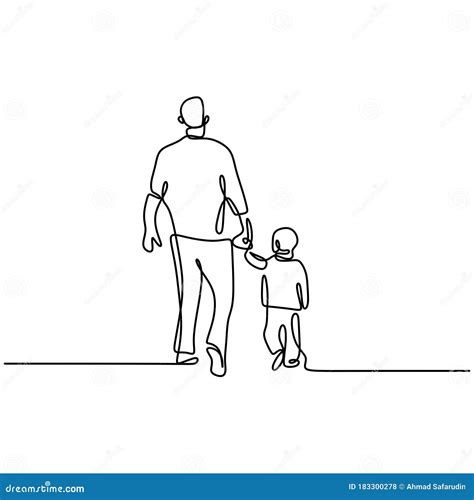 Illustrazione stilizzata di un adulto con un bambino che lo tiene per mano