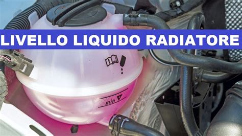Indicatore di livello del liquido refrigerante su una vaschetta di espansione
