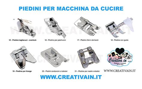 Piedini per macchina da cucire assortiti