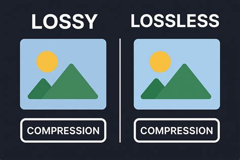 Diagramma che illustra la differenza tra compressione lossy e lossless