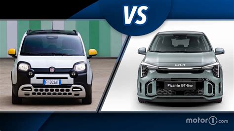 Confronto visivo tra il frontale della Fiat Panda e quello della Toyota Sienta
