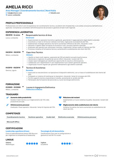 Tipi di CV per meccanici