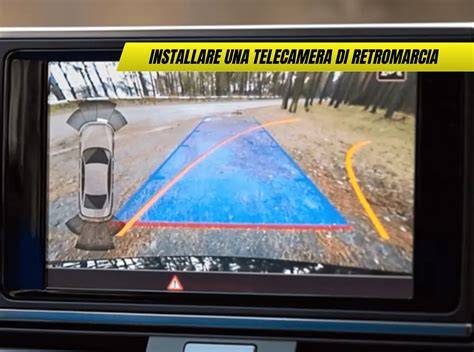Dettaglio della telecamera di retromarcia posteriore