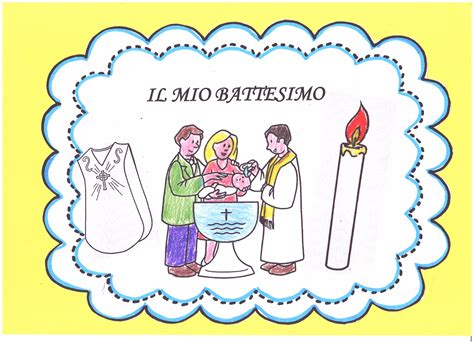 Bambini che imparano i simboli del Battesimo