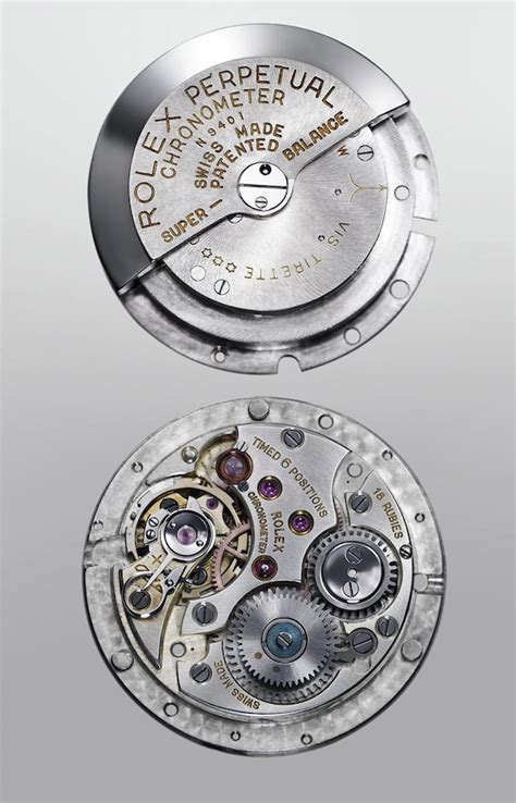 Meccanismo automatico Rolex con rotore Perpetual