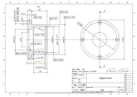 Diagramma di un cerchione moto con evidenziata la sede cuscinetto