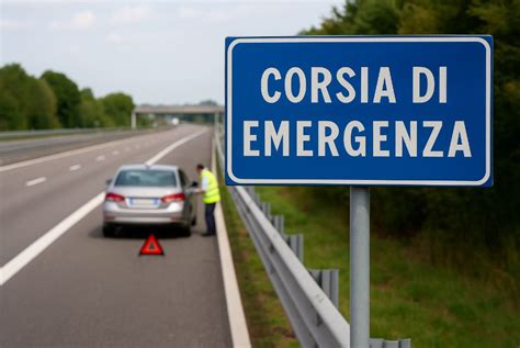 Icona di un'auto che si ferma autonomamente con un simbolo di emergenza