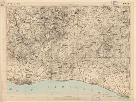 Mappa della provincia di Agrigento con Palma di Montechiaro evidenziata