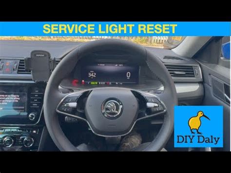 Schermata del menu service di una Skoda