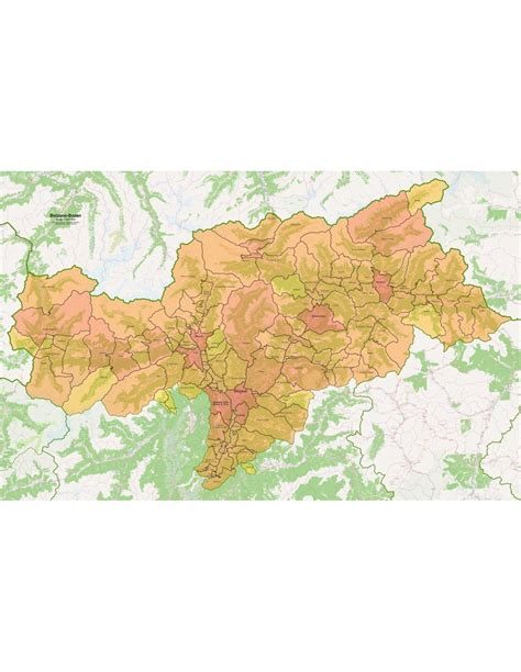 Mappa della provincia di Bolzano con evidenziate le località di Topservice Nals e Spormaggiore