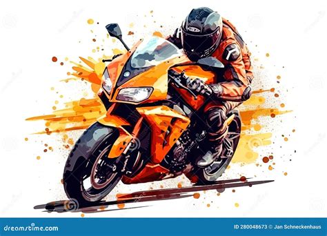 Un motociclista su una moto sportiva