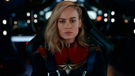 Brie Larson in una scena di Captain Marvel