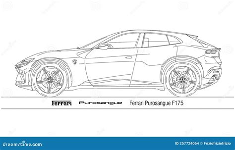 Ferrari Purosangue silhouette