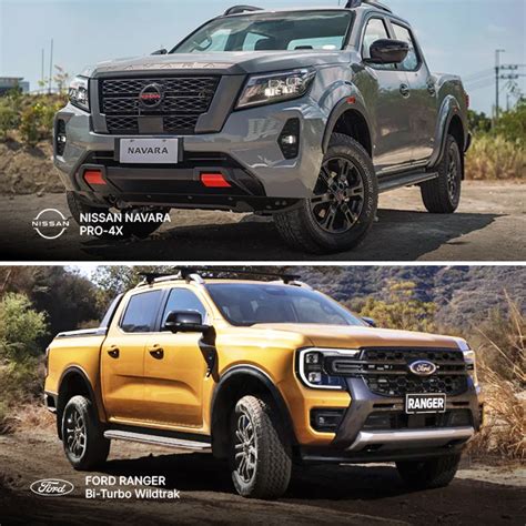 Confronto visivo tra Nissan Navara e Ford Ranger