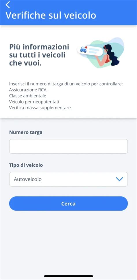 Interfaccia app mobile per controllo veicolo