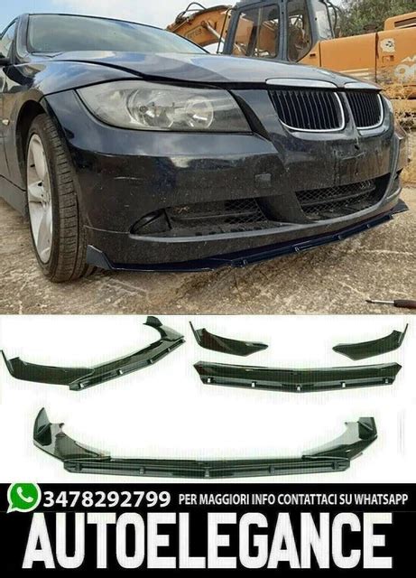 lama sottoparaurti anteriore BMW Serie 3 E90/E91 nero lucido