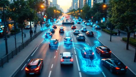 Diagramma che illustra i benefici della tecnologia V2X