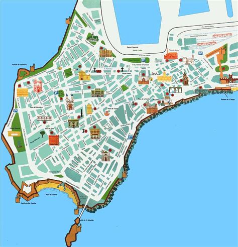 Mappa della Provincia di Cadice con evidenziate El Palmar e Jimena de la Frontera