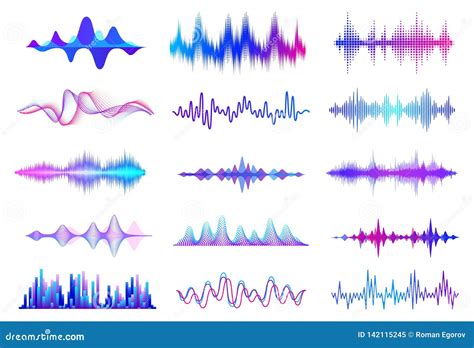 Segnale radio distorto con onde sonore