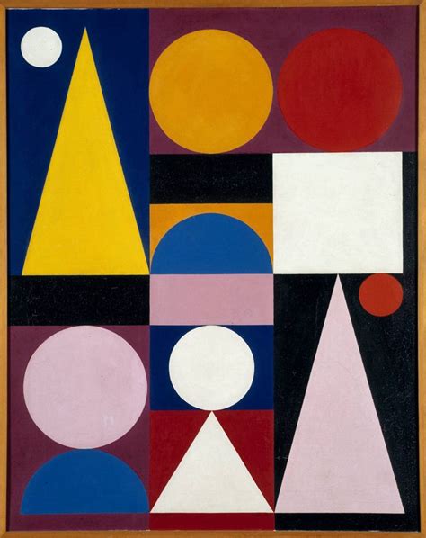 Pittura astratta con forme geometriche