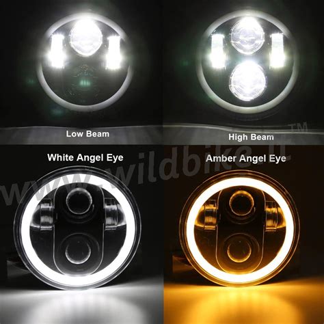 Faro proiettore con doppio anello halo e LED di posizione