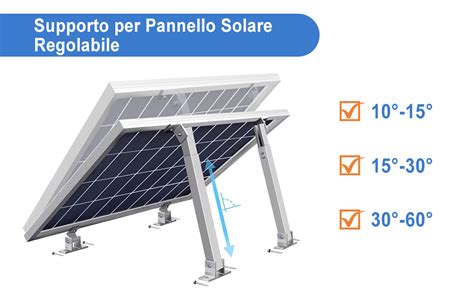 Pannello solare robusto in alluminio